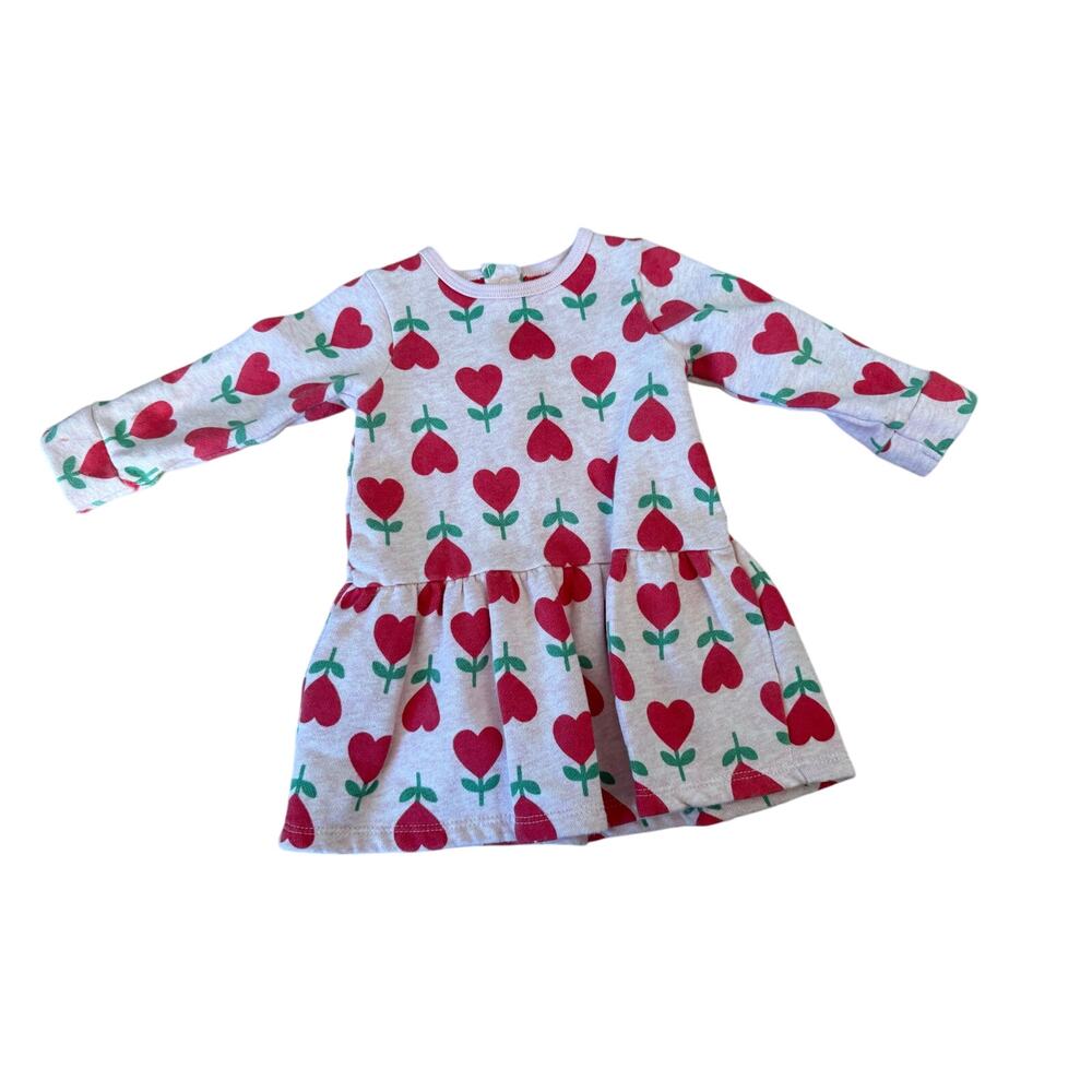 Hanna Andersson heart flower sweater dress